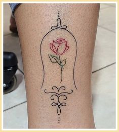 Tattoo Heilung - Love what you found? Click and visit to find more. Make It TODAY! Beauty And The Best Rose Tattoo, Beauty Beast Rose Tattoo, Disney Rose Tattoo, Disney Back Tattoos For Women, Disney Tattoo Beauty And The Beast, Beauty And The Beast Flower Tattoo