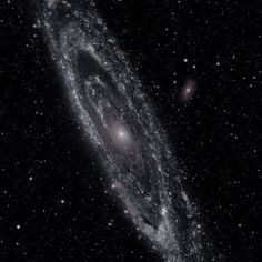 the andromidus galaxy is shown in this image