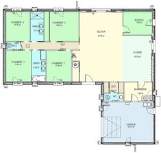 the floor plan for a house with two separate rooms and an attached bathroom, living room,