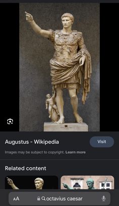 an image of a statue that is on the app for people to look at it