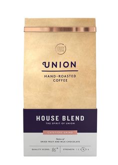 union house blend coffee bag on a white background