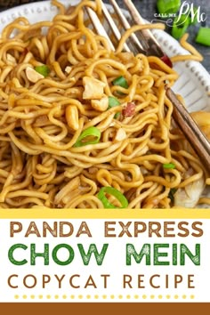 CHOW MEIN RECIPE Best Chow Mein Recipe, Chow Mein Recipe, Lo Mein Recipes, Noodle Recipes Easy, Chicken Chow Mein, Mapo Tofu, Copykat Recipes