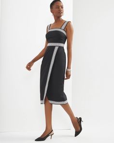 Tailored Dresses, Midi Dress White, Tailor Shop, Wrap Midi Dress, Tailored Dress, White Midi Dress, Buy Dress, Dress White, White House Black