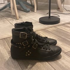 Reposhing This Item I Purchased From @Proyouknow. Loved It, But Ready To Rotate For Something New. Does Not Come With Original Laces. Comes With Stretchy-No Tie Laces. European Size 38 Questions? Leave A Comment Below! No Tie Laces, High Top Boots, Saint Laurent Shoes, Womens Shoes Sneakers, Something New, Black Silver, High Tops, Saint Laurent, Shoes Sneakers