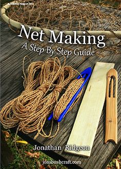 the book net making is on display in front of a pile of wood and other items