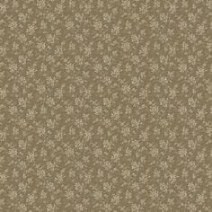 a brown wallpaper with white flowers on it