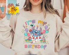 Disney Stitch Birthday Sweatshirt, Its My Birthday, Disney Birthday Sweatshirt, Family Birthday Shirt, Birthday Crew Shirt Birthday Disney Shirts, Stitch Birthday Shirt, Disney Birthday Shirts, Disney Birthday Shirt, Stitch Birthday, Family Birthday Shirts, Birthday Sweatshirt, Birthday Disney, Disney Birthday