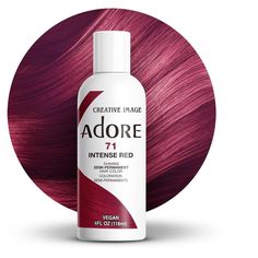 Pack of 1 Adore Hair Color - please verify color name in the Product Title Transform your hair with the vibrant and long-lasting hues of Creative Image Adore Semi-Permanent Hair Color. This innovative hair dye is designed to infuse each strand with rich, radiant color while maintaining the health and integrity of your hair. Free from harsh chemicals like ammonia, peroxide, and alcohol, Adore provides a gentle yet effective coloring experience that leaves your hair feeling soft, silky, and full of life. Adore’s unique formula is enriched with natural ingredients that nourish and condition your hair, ensuring that it remains healthy and vibrant. The semi-permanent nature of the dye means that it gradually fades over time, allowing you to experiment with different shades without the long-term Adore Hair Color, Red Hair Dye, Hair Dye Brush, Punky Color, Semi Permanent Hair Dye, Dyed Red Hair, Hair Dyes, Hair Color Cream, Semi Permanent Hair Color