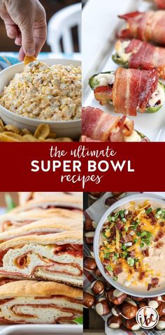 the ultimate super bowl recipe is loaded with bacon, cheese, and other toppings