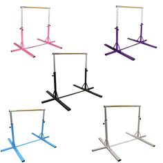 gymnastics bars Purple And Black, Pink Blue, Blue And Purple