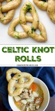 this is an image of celtic knot rolls