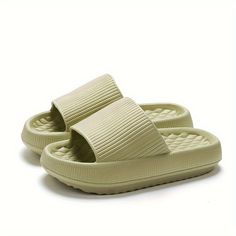 variants14 Summer Beach Flat Slip-ons, Comfortable Slip-on Flip Flops For Outings, Comfortable Slip-on Sandals For Leisure, Comfortable Green Synthetic Flip Flops, Comfortable Green Slide Slippers, Green Slip-on Sandals For Summer, Comfortable Flat Slip-ons For The Beach, Comfortable Slip-ons For Summer Vacation, Casual Green Non-slip Slides