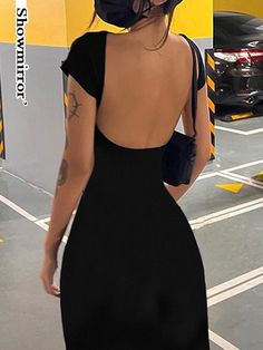 Elegant Backless Maxi Dresses Women Teachwear Summer Clothes Skinny Sexy Short Sleeve Long Dress Short Sleeve Long Dress, Sleeve Long Dress, Summer Vacation Outfits, Dress Women Elegant, Women Long Sleeve Dress, Backless Maxi Dresses, Long Sleeve Short Dress, Women Long Dresses, Vacation Outfits