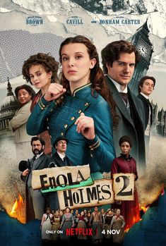 the movie poster for erola holmes 2