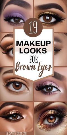 Makeup Ideas For Brown Eyes, Turquoise Eyeshadow, Shimmery Eyeshadow, Beginners Eye Makeup, Eyeshadow For Brown Eyes, Brown Eyeliner, Glam Look, Dark Brown Eyes