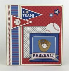 a baseball card with the words go team on it and a ball in the middle