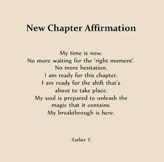 a poem written in black and white with the words'new charter affirmation '