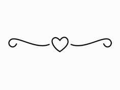 a black and white drawing of two hearts with long, curved lines in the middle