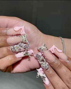 Birthday Nails Inspiration, Really Cute Nails, Long Acrylic Nails Coffin, Christmas Nails Acrylic, Long Square Acrylic Nails