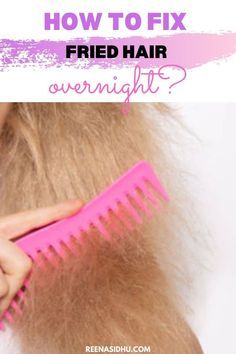 Stretchy Hair Repair, How To Repair Fried Hair, Fix Damaged Hair Diy, Repair Bleached Curly Hair, Dry Hair Ends Remedies, Diy Damaged Hair Repair, Hair Styles For Heat Damaged Hair