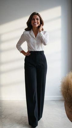 Business Professional Woman, Business Slacks Women, Classic Business Outfits Women, Hr Interview Outfit, Buissness Clothes Professional, Katrina Suits, Womens Slacks Outfits Business, Women’s Work Wear, Business Student Outfits