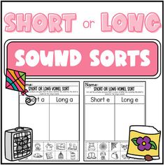 the short or long sound sorts worksheet