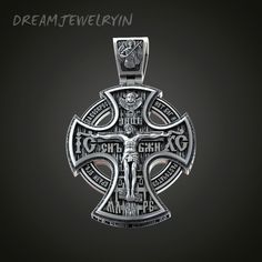 Silver Symbolic Crucifix Jewelry And Charms, Engraved White Gold Cross Charms, Sliver Necklace, Silver Jewelry Cleaner, Orthodox Cross, Arte Alien, Box Necklace, Gold Jewelry Necklace