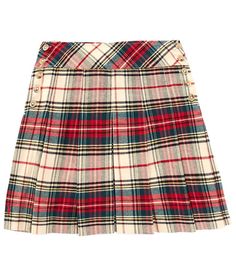 Twill Skirt, Classic American Style, Ralph Lauren Kids, Ralph Lauren Collection, Plaid Fabric, Dillard's, Yarn Dyeing, American Style, Cotton Twill