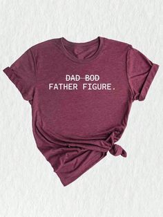 Introducing our hilarious and heartwarming "Dad Bod Father Figure" T-shirt, the perfect gift for any dad or father figure in your life.  Celebrate Father's Day, birthdays, or any special occasion with this funny and sentimental tee. Let your dad know that his dad bod is nothing short of legendary! ️‍♂️ Designed with love, this shirt showcases the phrase "Dad Bod Father Figure" in bold, eye-catching typography. Its playful design and clever play on words make it a standout choice. ‍‍ Finding the Dad Shirts Funny, Husband Funny, First Time Dad, Funny Dad Shirts, Dad Bod, Husband Humor, Dad Day, Father Figure, Gift For Husband