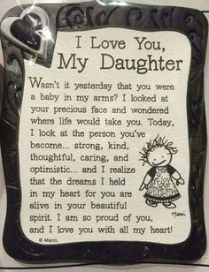 Our Favorite Handpicked Finds You’ll Love To Buy Love You Daughter Quotes, Love My Daughter, Daughter Poems, Mother Daughter Quotes, I Love My Daughter, Daughter Quotes, My Beautiful Daughter, Mother Quotes