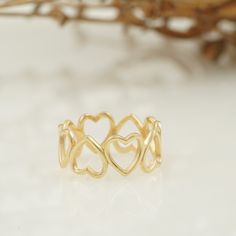 Open Heart Ring, Gold Heart Ring, Heart Shape Ring, Simple Gold Heart Ring, Best Friend Ring, Dainty Jewelry, Valentine's Day Gift for Her   Open Heart Ring: A Symbol of Love and Friendship Discover the delicate beauty of this open heart ring, a timeless symbol of love, friendship, and affection. Crafted in solid gold, this ring is a perfect addition to your everyday jewelry collection. Additional Information Customer service is available 7 days a week. Wholesale discounts are available upon request. All jewelry comes in a gift box. Natural variations in color, hue, and reflection may occur. Please get in touch with us for bulk orders. Note: Consider adding information about shipping times, return policies, and care instructions for your jewelry. This will provide customers with valuable i Open Heart Ring, Friend Rings, Gold Heart Ring, Heart Shaped Rings, Open Heart, Valentines Day Gifts For Her, Dainty Jewelry, Love Symbols, Everyday Jewelry