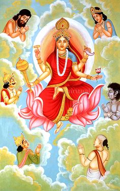 Goddess Siddhidatri Maa Durga Photo, Navratri Images, Happy Navratri, Indian Paintings, Indian Art Paintings, Goddess Art