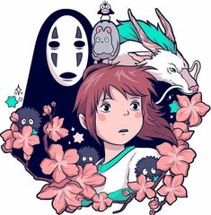 Art Studio Ghibli, Chihiro Y Haku, Stickers Kawaii, Spirited Art