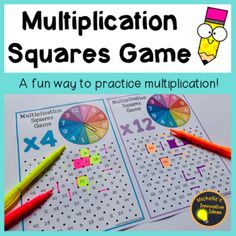 a fun way to practice multiplication squares game