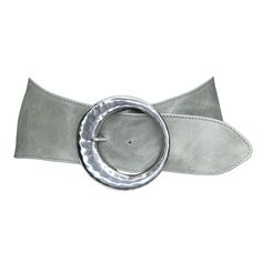 Soft, and Comfortable Wide Waisted soft leather sash belt in a beautiful light sage color and hammered old silver round buckle Front Width 2.5". Back Width 4" Italian Leather Made in California Electric Daisy, Audio Room, Silver Belts, Leather Silver, Mode Inspiration, Soft White, Passion For Fashion, Italian Leather, Belt Buckles