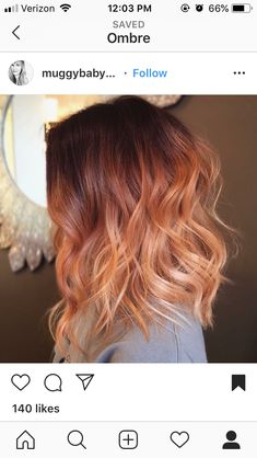 Red Brown And Blonde Balayage, Red Balayage Hair 2023, Copper To Blonde Balayage Short Hair, Auburn To Blonde Balayage Short Hair, Red Root Balayage, Cooper Balayage Hair Blonde, Natural But Fun Hair Colors, Red Blonde Balayage Copper Fall Hair, Dark Copper Roots Light Copper Ends