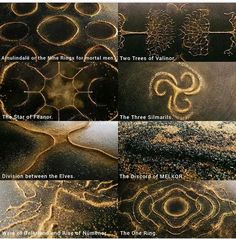 four different types of patterns in the sand with words above them that read, what are they?