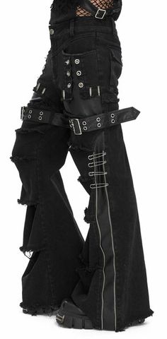 Darkshade Anarchy Pants Rock Star Pants, Gothic Attire Men, Alt Metal Fashion, Tomboy Style Outfits Men, Gothic Pants Mens, Goth Baggy Pants, Gothic Rock Outfits, Mall Goth Fashion Male, Post Apocalyptic Pants