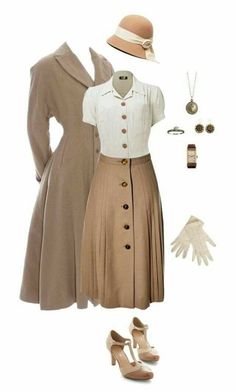 Trendy Vintage Outfits, Nancy Drew Costume, Vintage Outfits 50s, Fashion 50s, Nancy Drew, Retro Mode