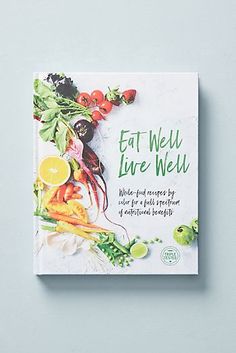 the book eat well live well is on display