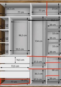 Sliding Wardrobe Design Modern Luxury, 4 Door Wardrobe Design, Closet Design Plans, Sliding Door Wardrobe Designs, Modern Cupboard, Wardrobe Measurements, Dream Closet Design, Closet Design Layout, Modern Cupboard Design