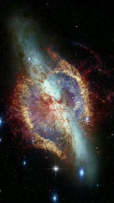 an image of a spiral galaxy in the sky