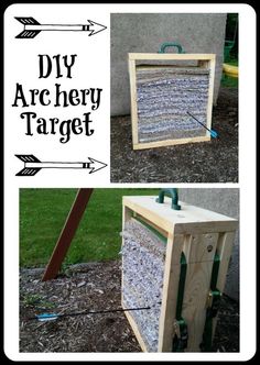 two pictures showing the different parts of an archery target