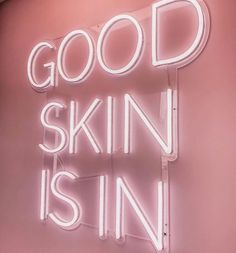 Good Skin is in Neon Sign Ambiguous Quotes, Neon Letters, Industrial Signage, Commercial Signs, Personalized Home Decor, Business Signage, Quick Quotes, Event Exhibition, Custom Neon