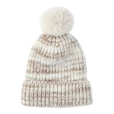 Stay warm, look cute. Time and Tru's Space Dye Pom Beanie completes any cold-weather ensemble to perfection. Featuring a timeless knit design, ultra-plush lining so you stay extra cozy and of course, a pom pom on top, this hat is a must-have. Wear it during your daily commutes to the office or school, show it off during weekend adventures with your besties. This winter hat is crafted in a polyester and wool blend to help you stay extra toasty. Only at Walmart. Size: One Size.  Color: White.  Gen Weekend Adventures, Winter Beanie, Pom Beanie, Winter Hat, Knitting Designs, Cloth Bags, Stay Warm, Cold Weather, Women's Accessories