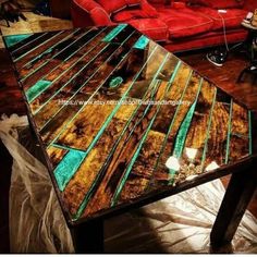 Epoxy Table Top With Acacia Wood Dining Table Live Edge - Etsy Diy Resin Table, Epoxy Tables, Epoxy Wood Table, Wood Resin Table, Cheap Table, Epoxy Table Top, Wood Table Design, Epoxy Table, Epoxy Resin Table