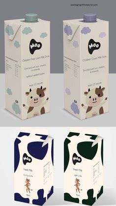 Unique Design for Milk Labels Cow Ice Cream Logo, Milk Design Packaging, Milk Branding, Matcha Design, Dairy Products Packaging Design, Milk Design, Yogurt Packaging, Logo Reference, Cheese Packaging