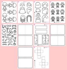 the printable worksheet for making paper dolls