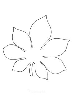 the outline of a flower on a white background