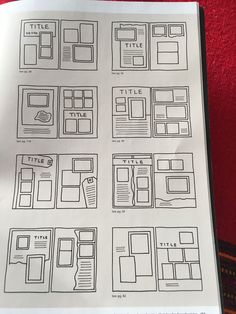 a page from a book showing different types of web pages